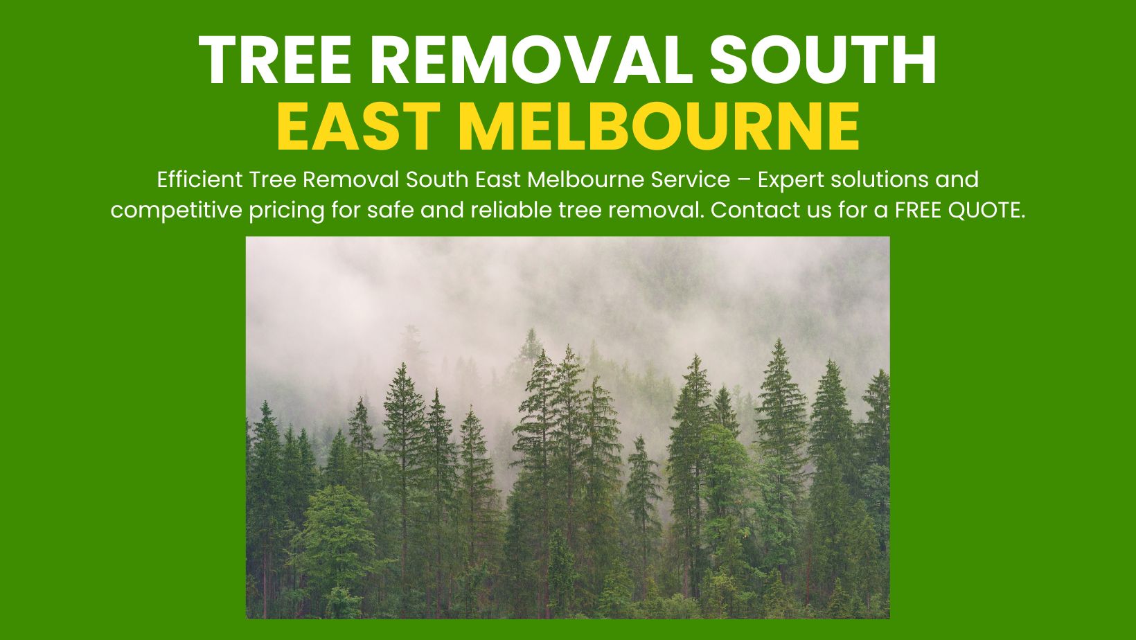 Tree Removal South East Melbourne Service [With Pricing]